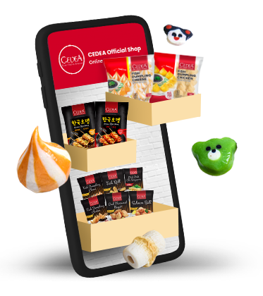 Tampilan aplikasi mobile Cedea Seafood - belanja produk seafood segar dan berkualitas